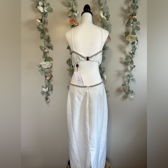 PATBO Rhinestone Trim Cut-Out Dress - Picture 7 of 16